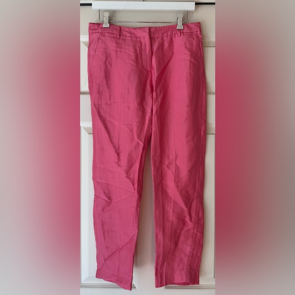 Dries Van Noten Pink Silk Blend Slim Pants - Size EU 36/US 4 - Picture 1 of 4